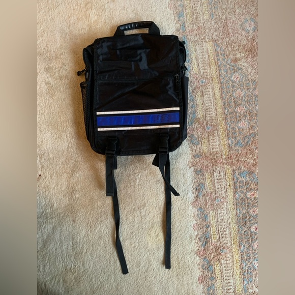 Vintage 90s Stone Ridge Medium Size Backpack w/ Adjustable Straps Black - Picture 8 of 16